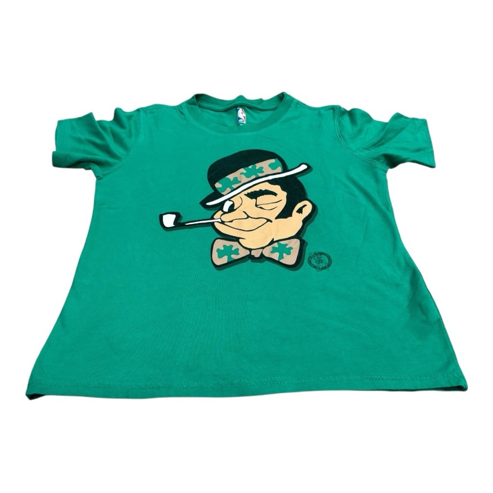NBA Green Boston Celtics Fighting Irish Basketball Size 10-12 Tee